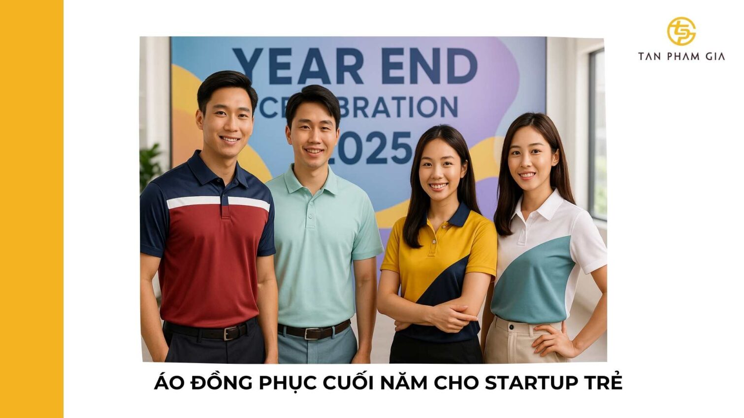 Áo đồng phục cuối năm cho startup trẻ