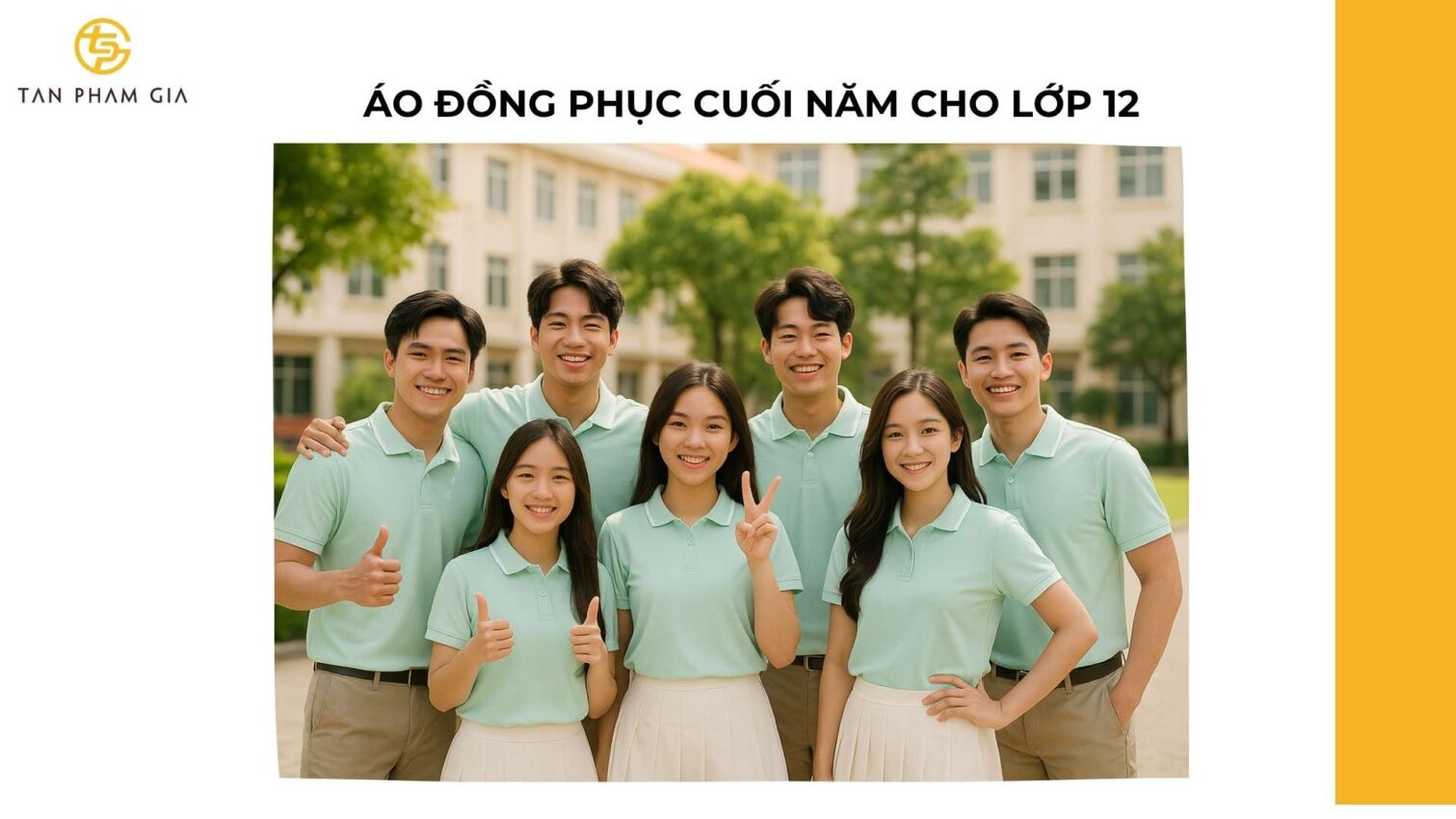 1Áo Đồng Phục Cuối Năm Cho Lớp 12