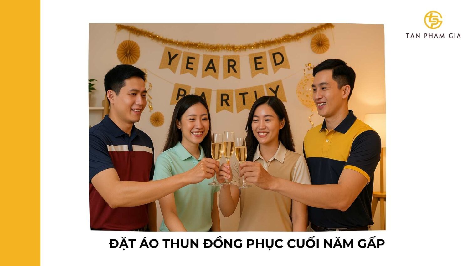 Đặt áo thun đồng phục cuối năm gấp