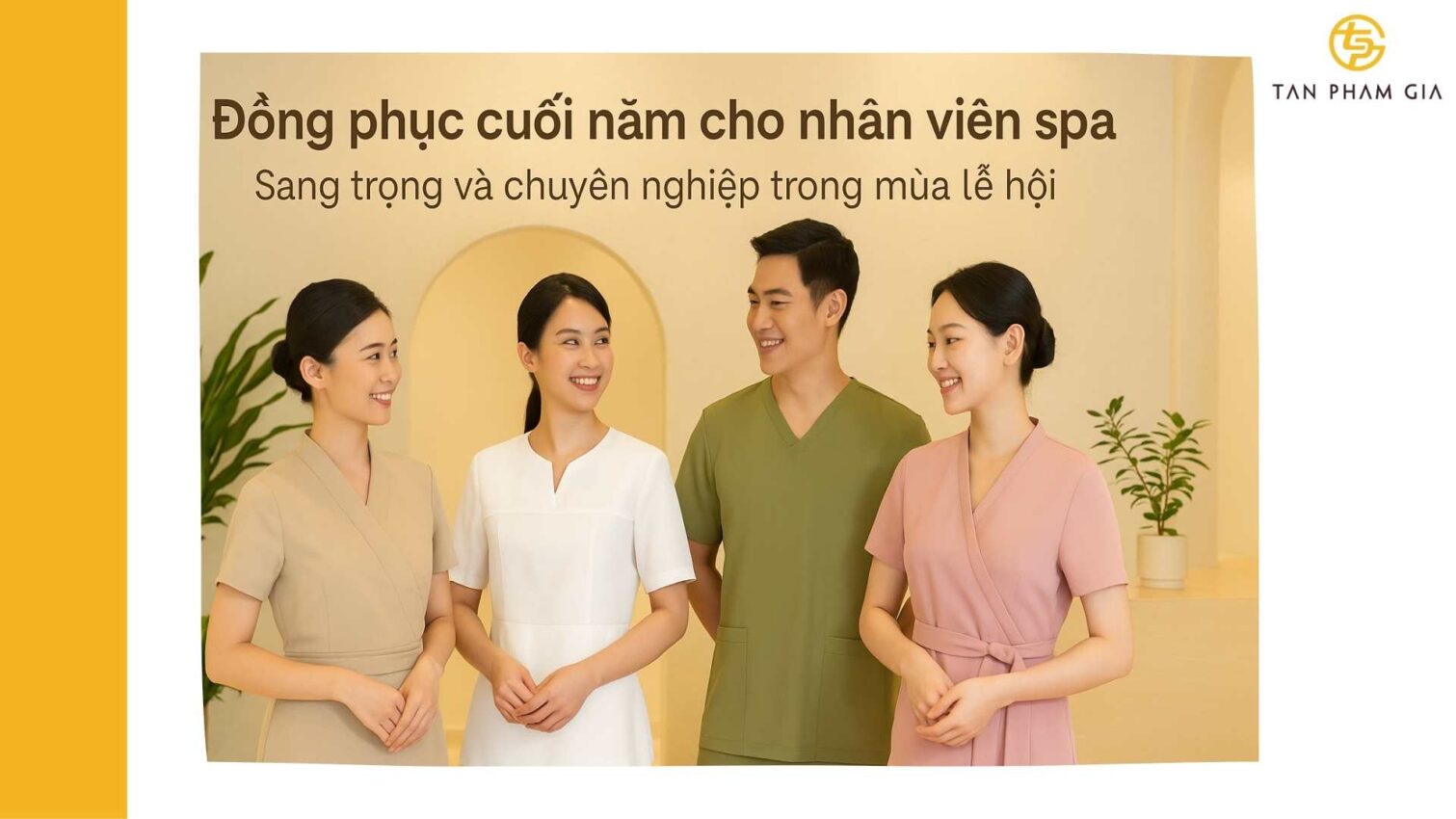 Đồng phục cuối năm cho nhân viên spa