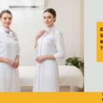 Đồng phục spa áo khoác dài tay Đồng phục spa áo khoác dài tay