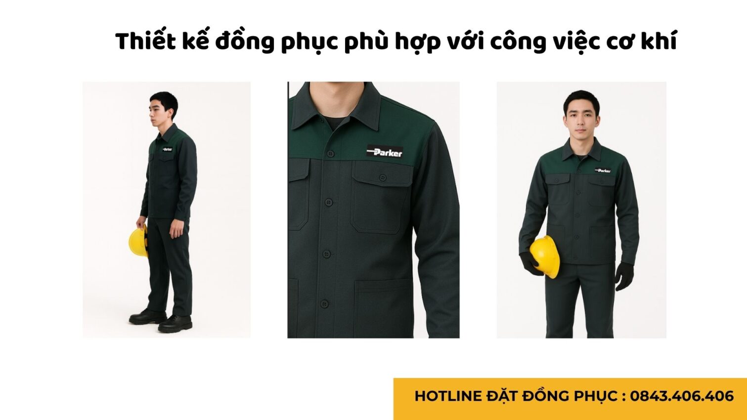 Đồng phục bảo hộ lao động cho công nhân cơ khí