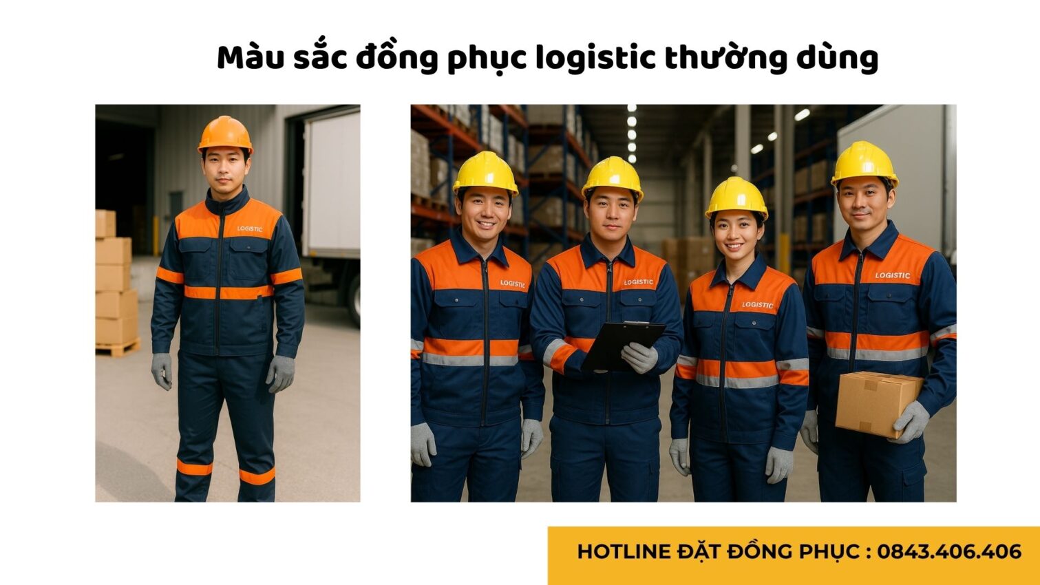 Đồng phục bảo hộ lao động cho công nhân logistic