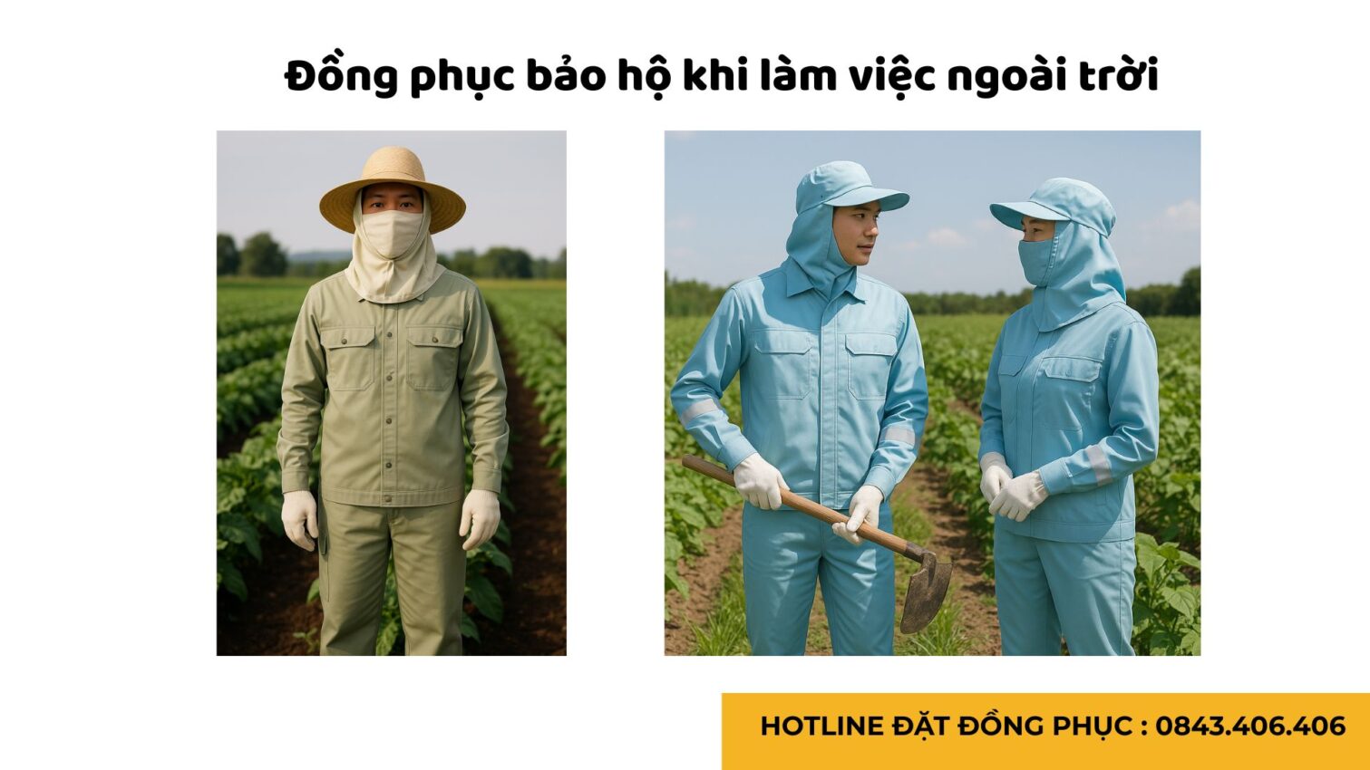 Đồng phục bảo hộ lao động cho công nhân nông nghiệp