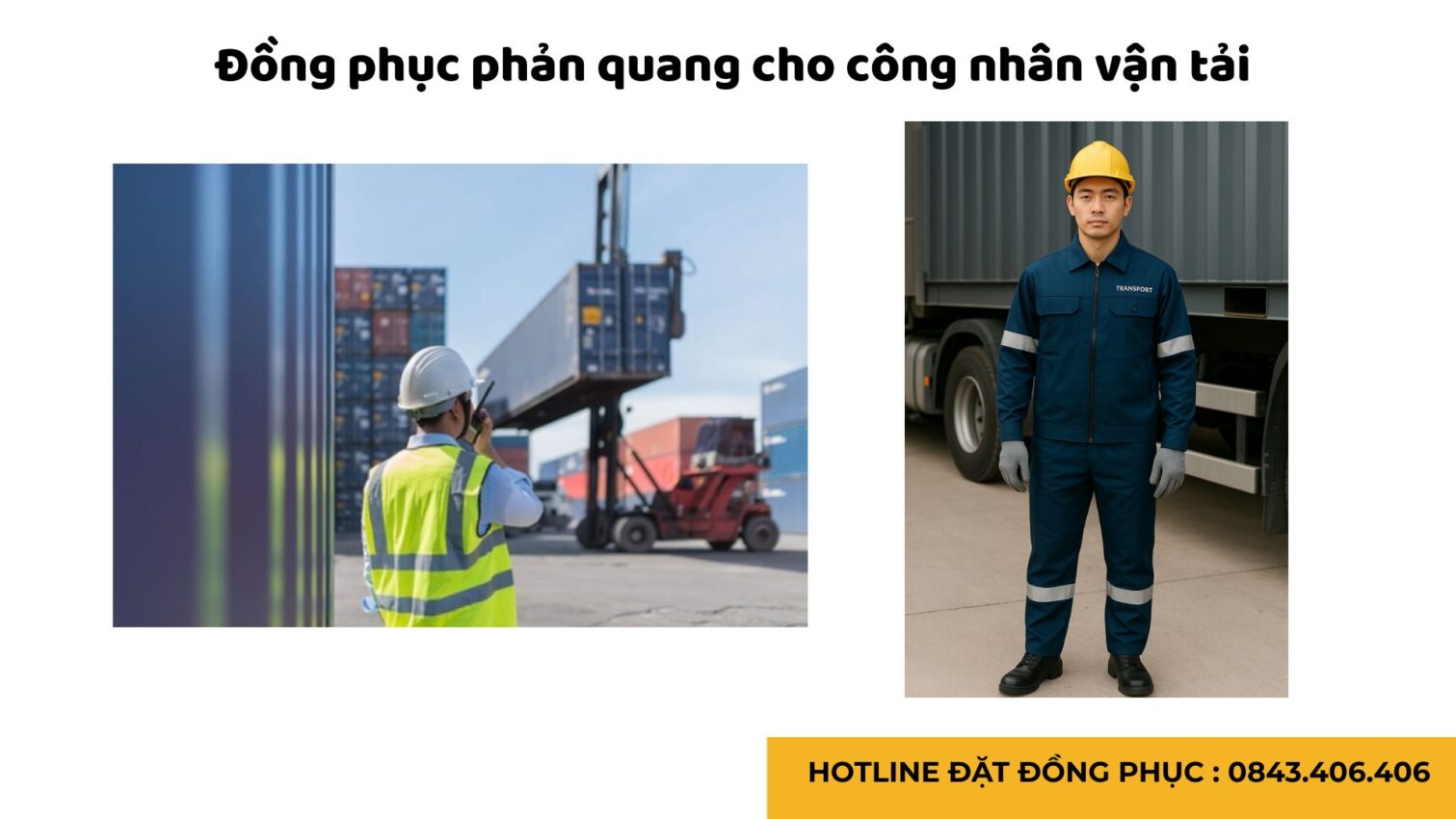 Đồng phục bảo hộ lao động cho công nhân vận tải