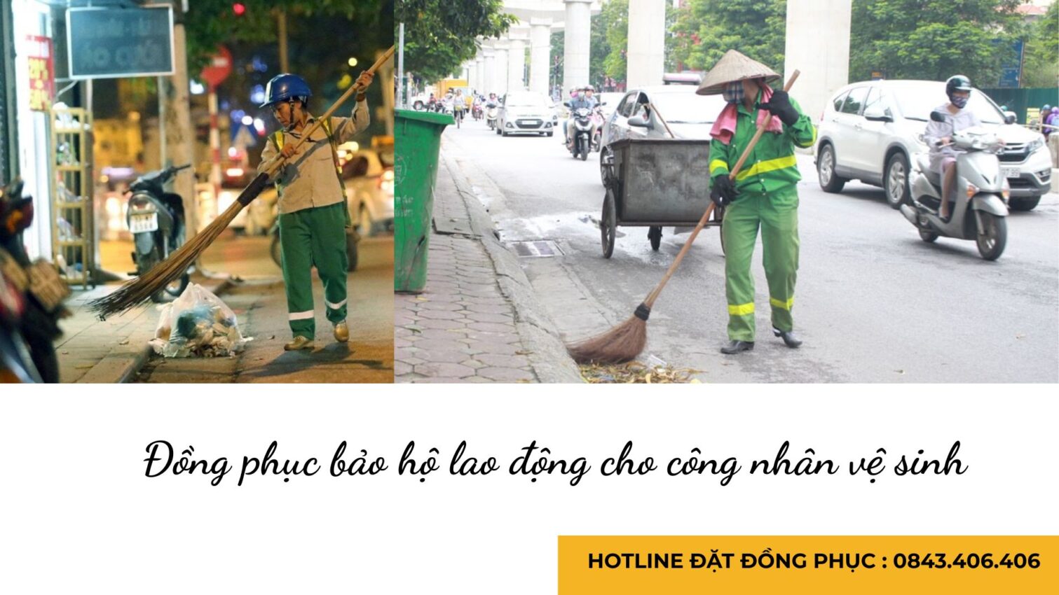 Đồng phục bảo hộ lao động cho công nhân vệ sinh