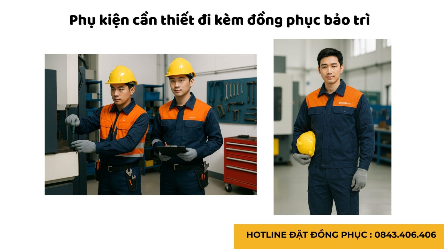 Đồng phục bảo hộ lao động cho nhân viên bảo trì