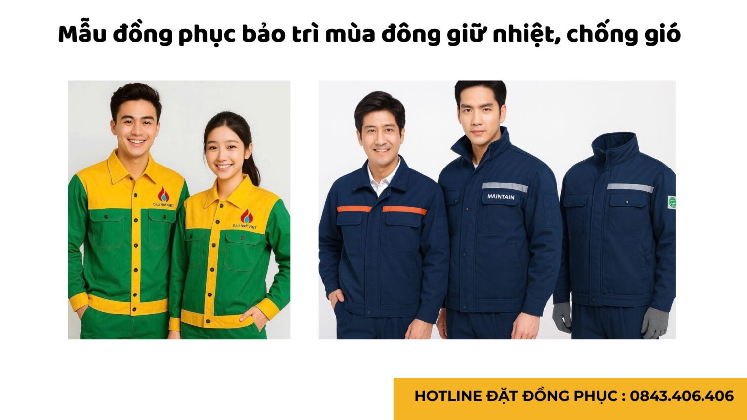Đồng phục bảo hộ lao động cho nhân viên bảo trì