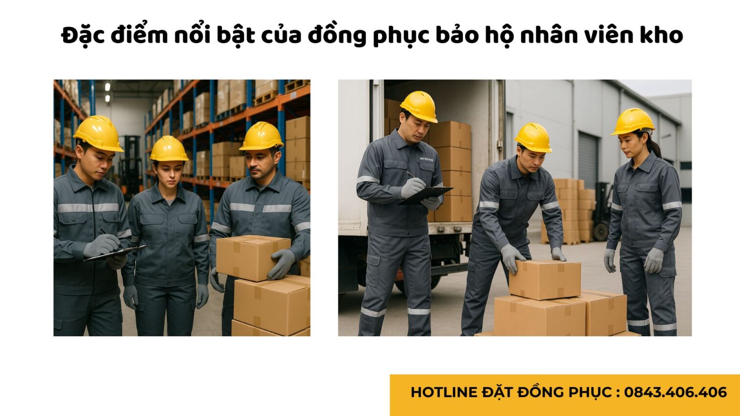 Đồng phục bảo hộ lao động cho nhân viên kho bãi