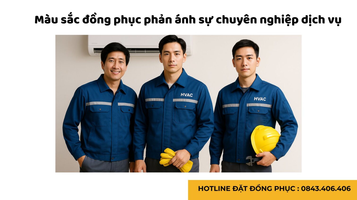 Đồng phục bảo hộ lao động cho thợ điện lạnh