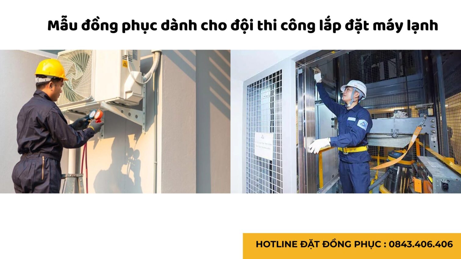Đồng phục bảo hộ lao động cho thợ điện lạnh