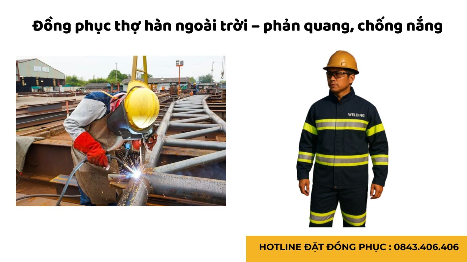 Đồng phục bảo hộ lao động cho thợ hàn