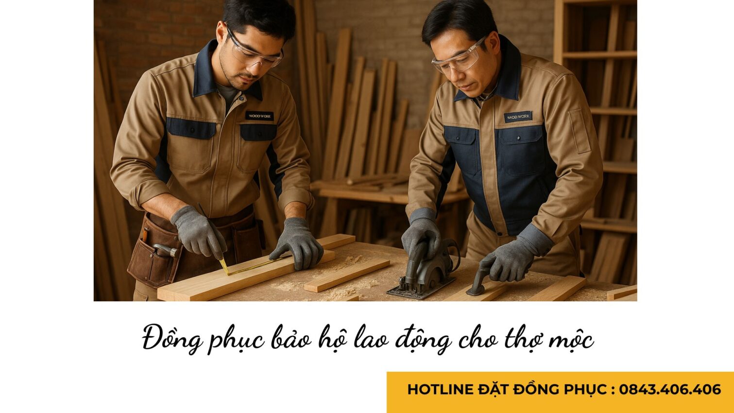 Đồng phục bảo hộ lao động cho thợ mộc