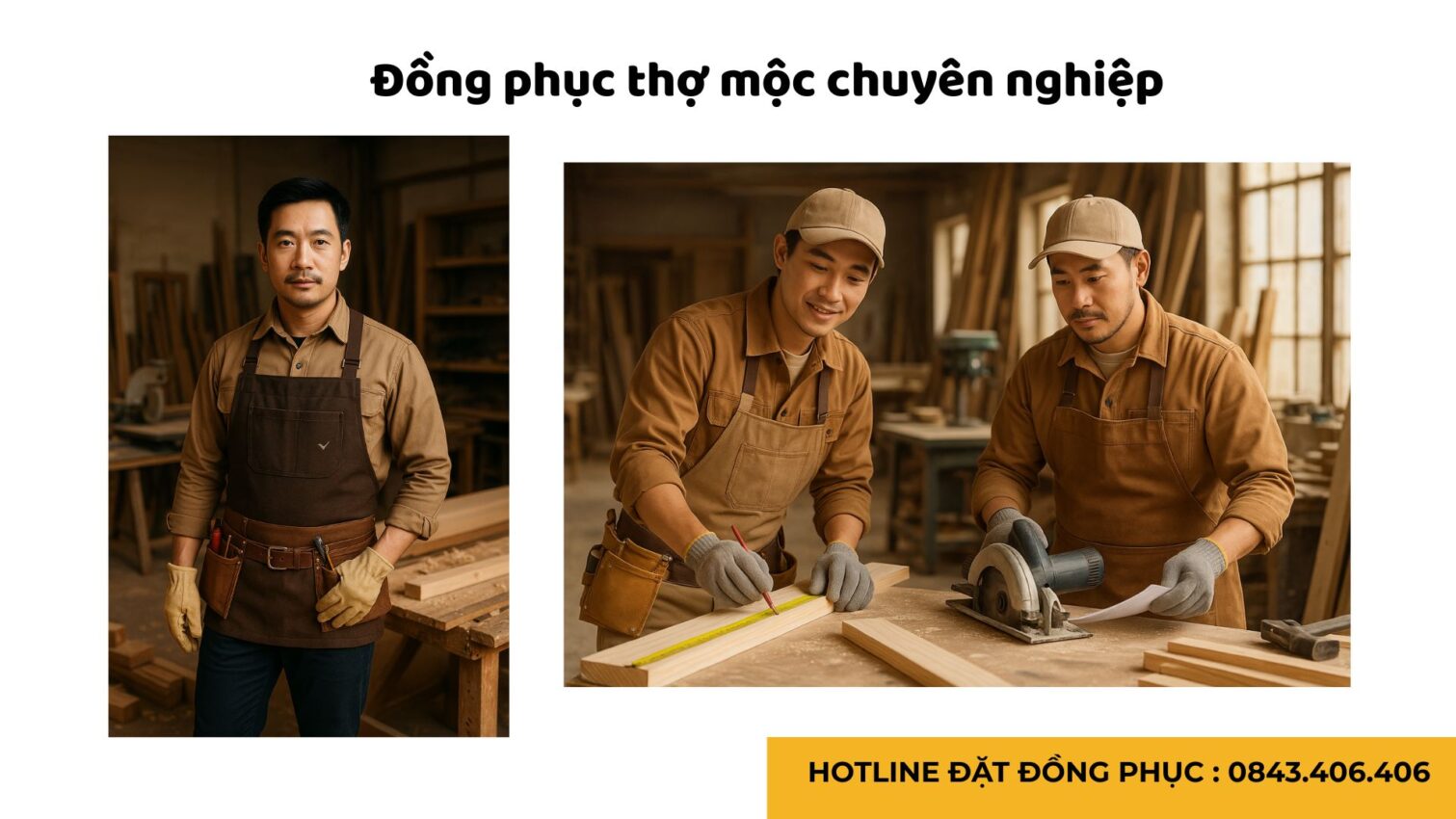 Đồng phục bảo hộ lao động cho thợ mộc