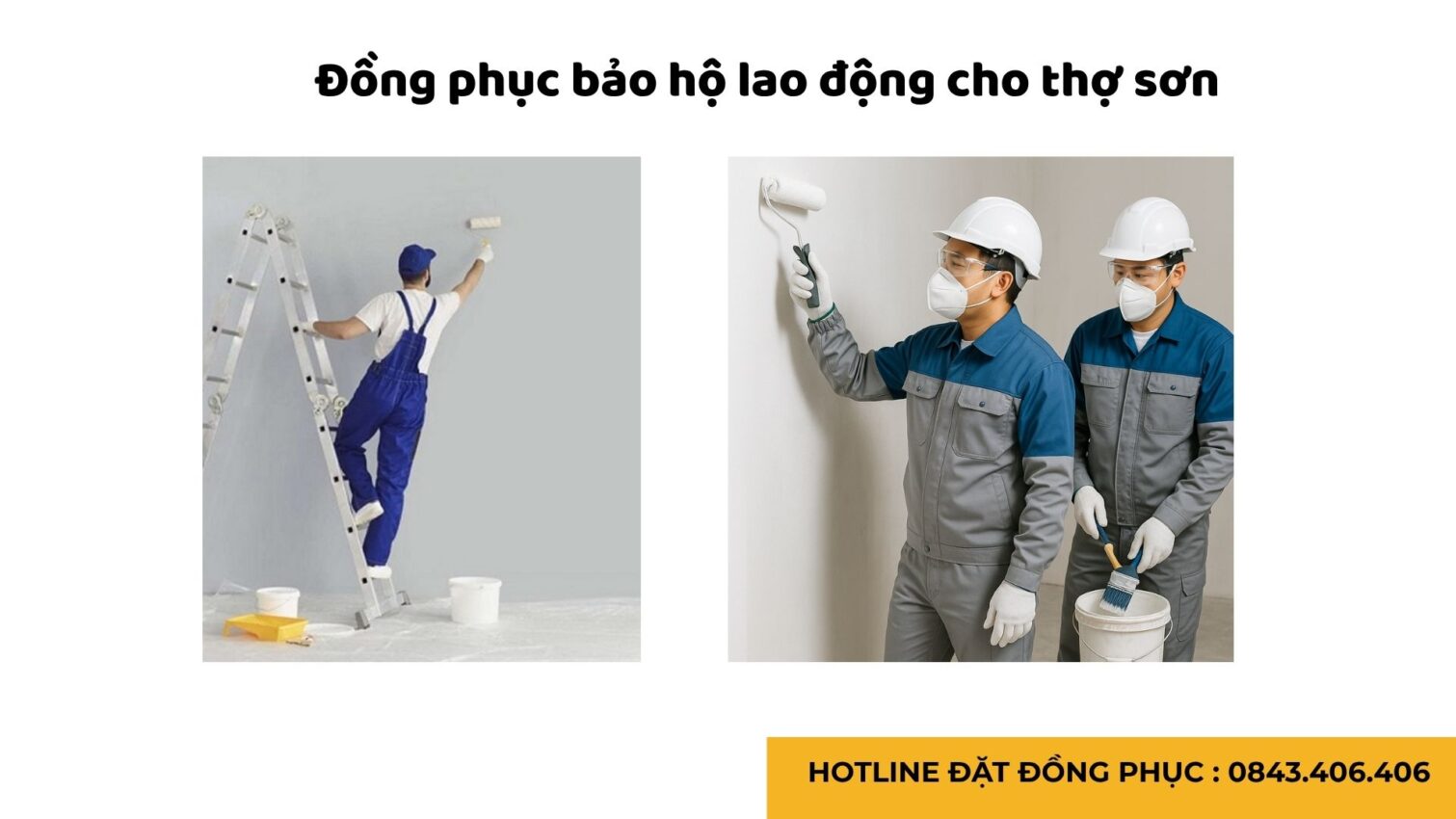Đồng phục bảo hộ lao động cho thợ sơn
