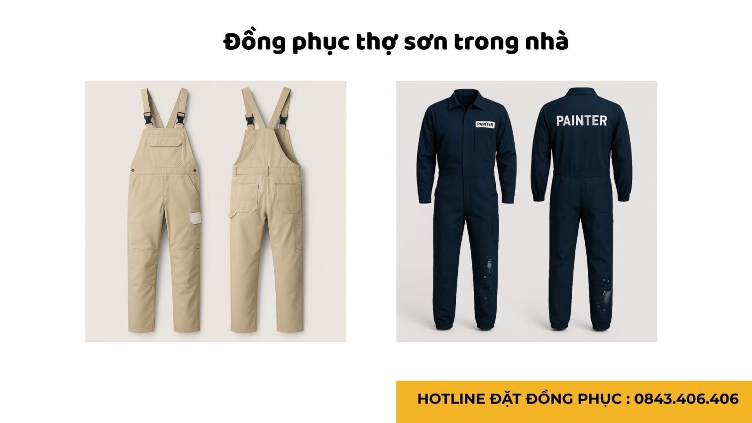 Đồng phục bảo hộ lao động cho thợ sơn