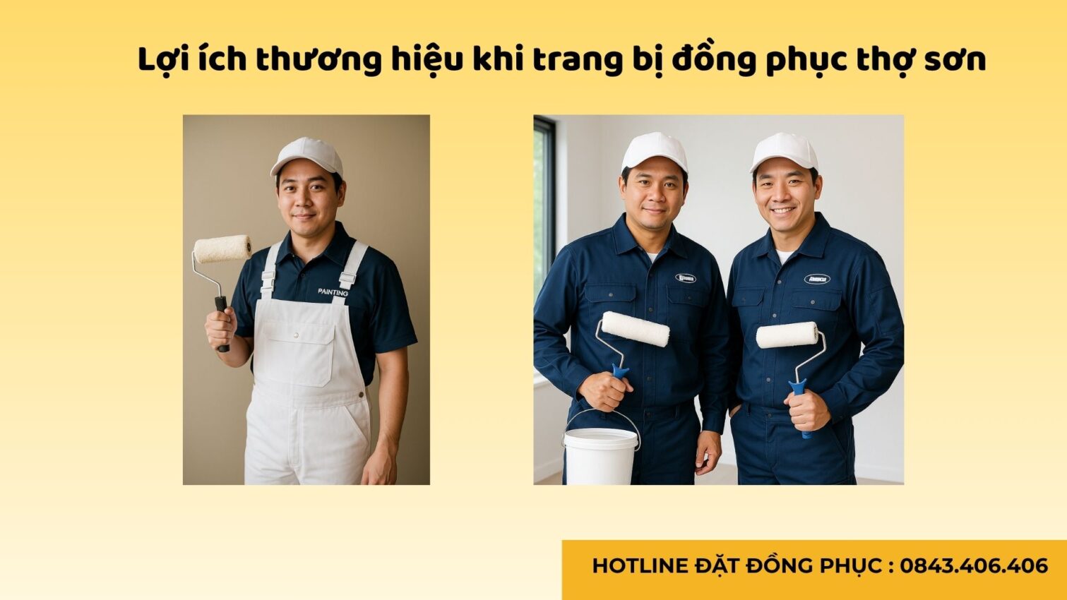 Đồng phục bảo hộ lao động cho thợ sơn