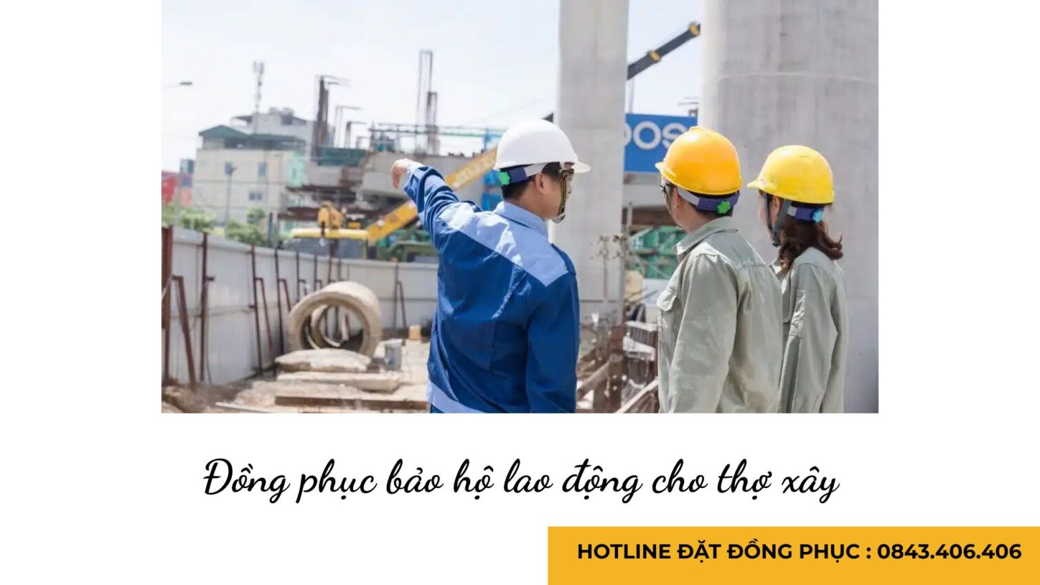 Đồng phục bảo hộ lao động cho thợ xây