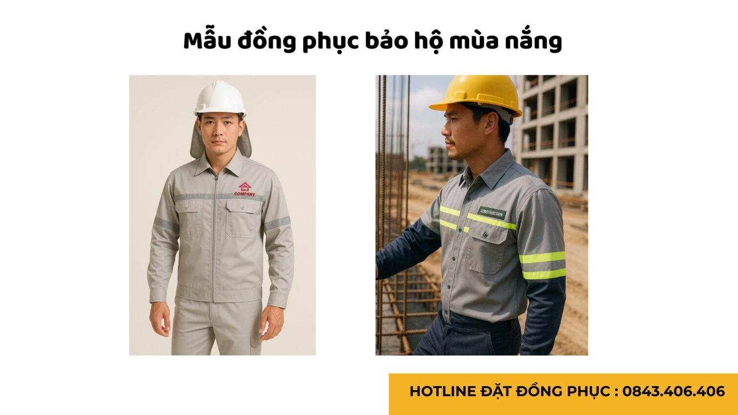 Đồng phục bảo hộ lao động cho thợ xây