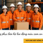 Đồng phục bảo hộ lao động màu cam an toàn