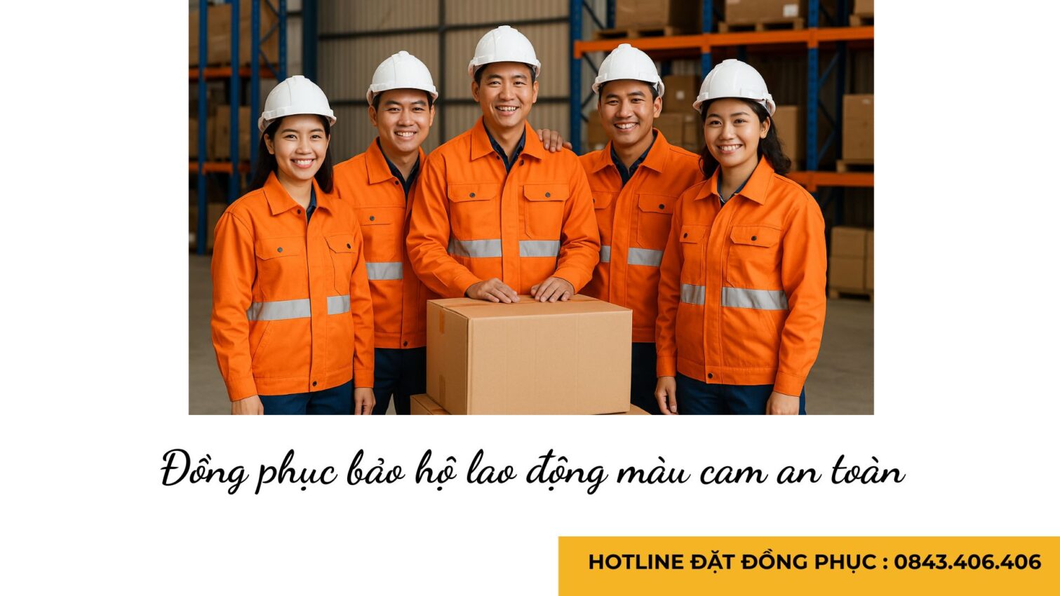 Đồng phục bảo hộ lao động màu cam an toàn