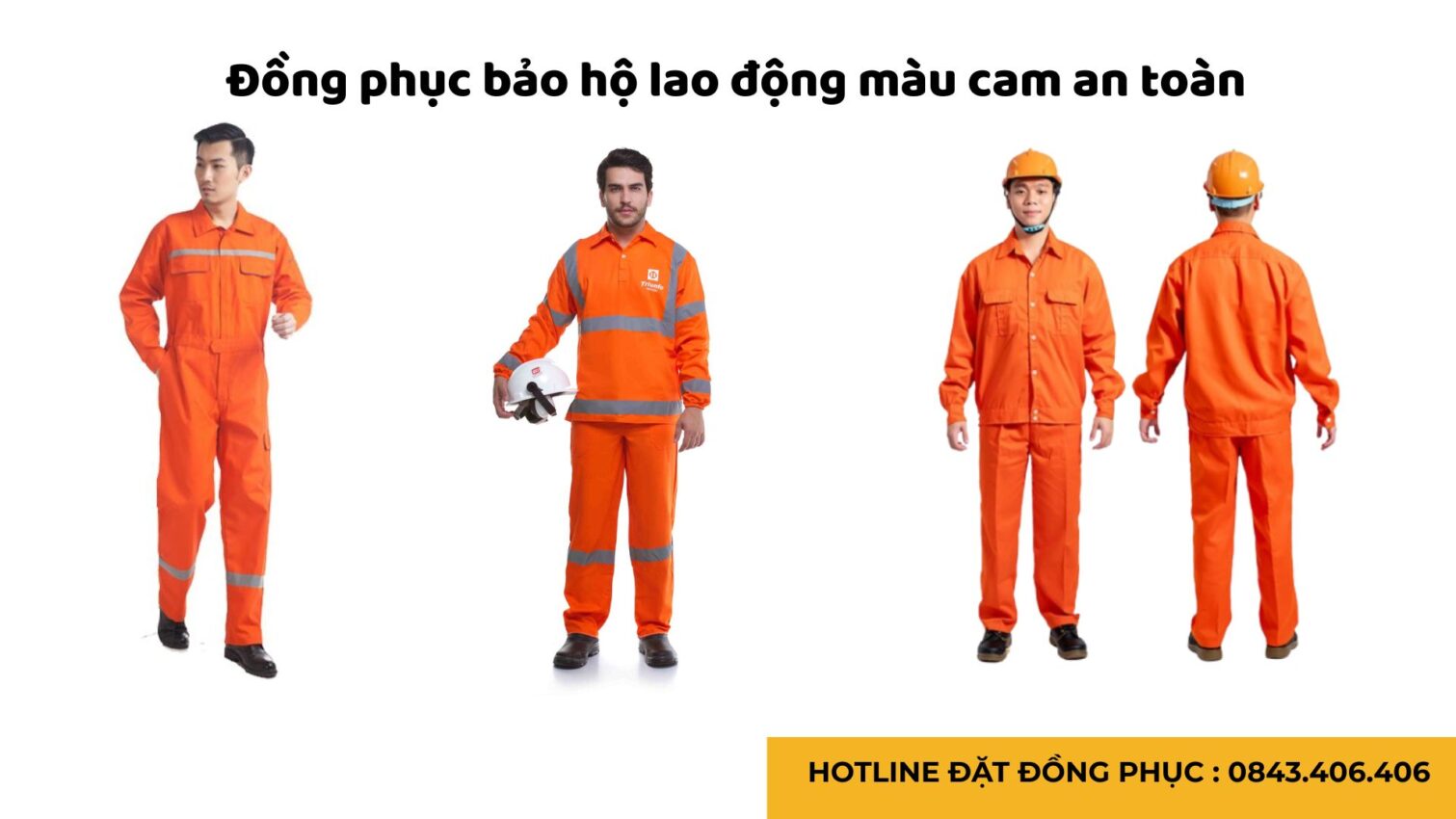 Đồng phục bảo hộ lao động màu cam an toàn