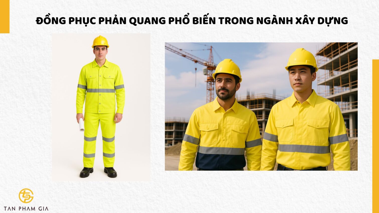 Đồng phục bảo hộ lao động màu vàng phản quang