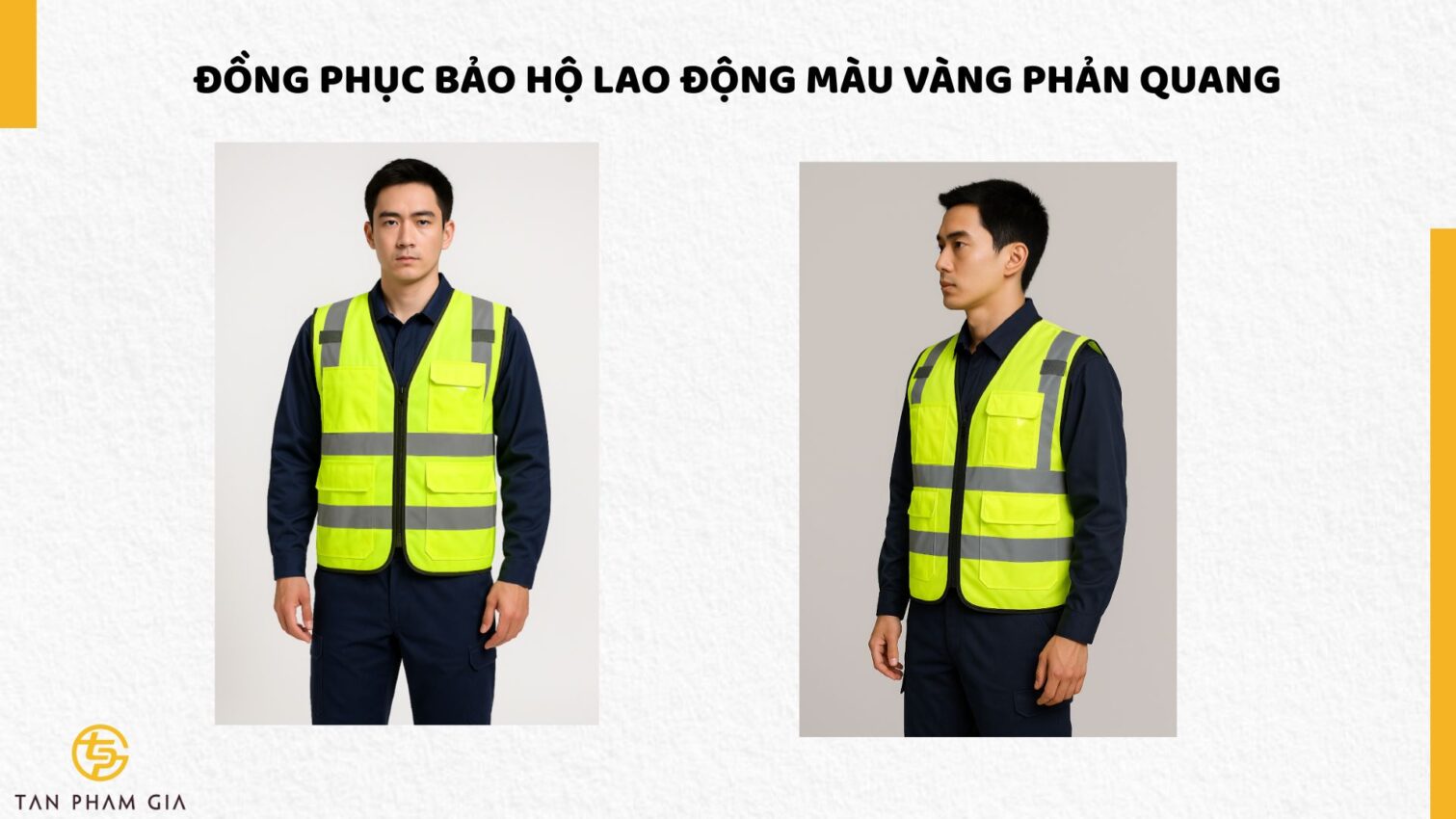 Đồng phục bảo hộ lao động màu vàng phản quang