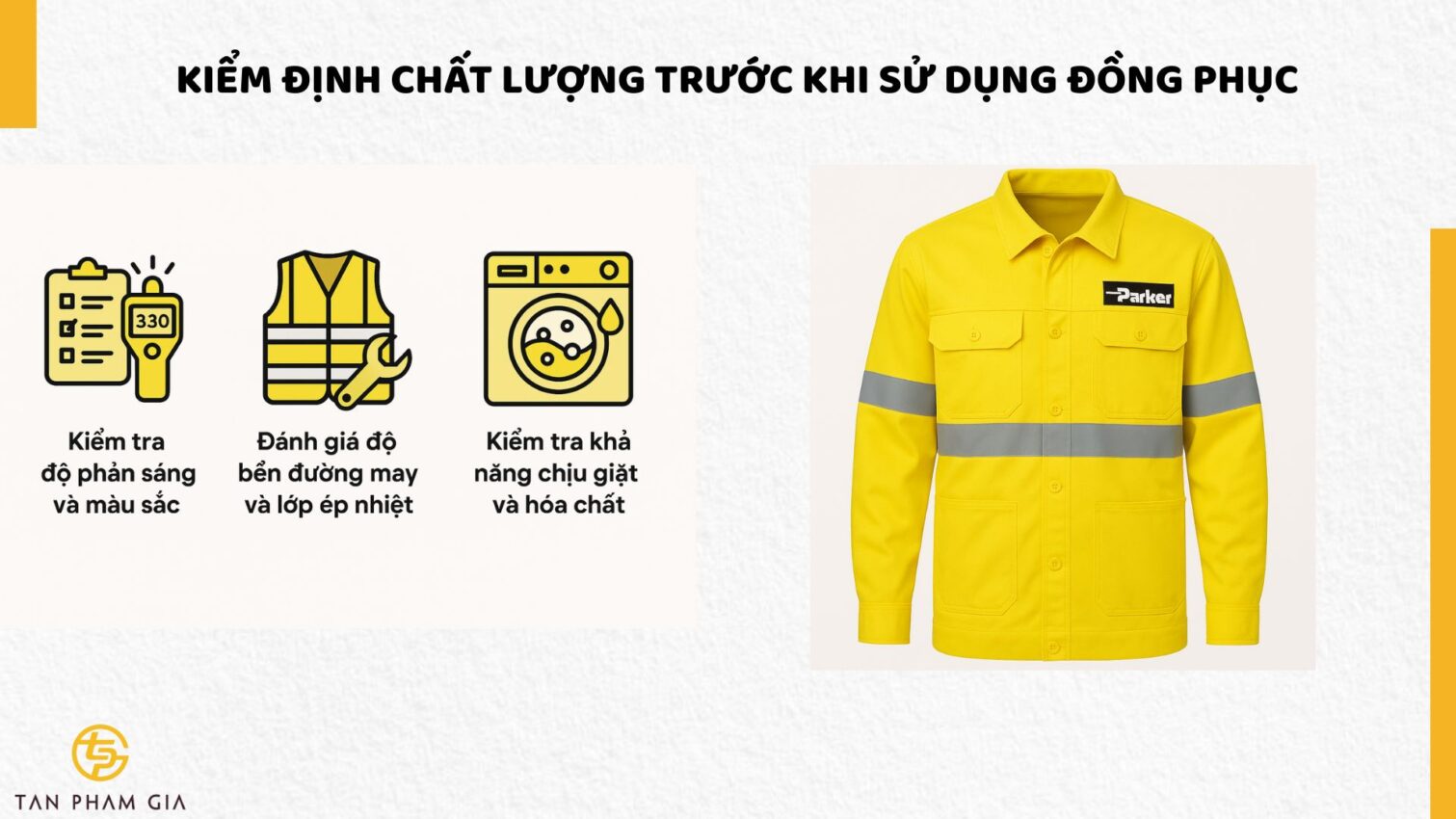 Đồng phục bảo hộ lao động màu vàng phản quang