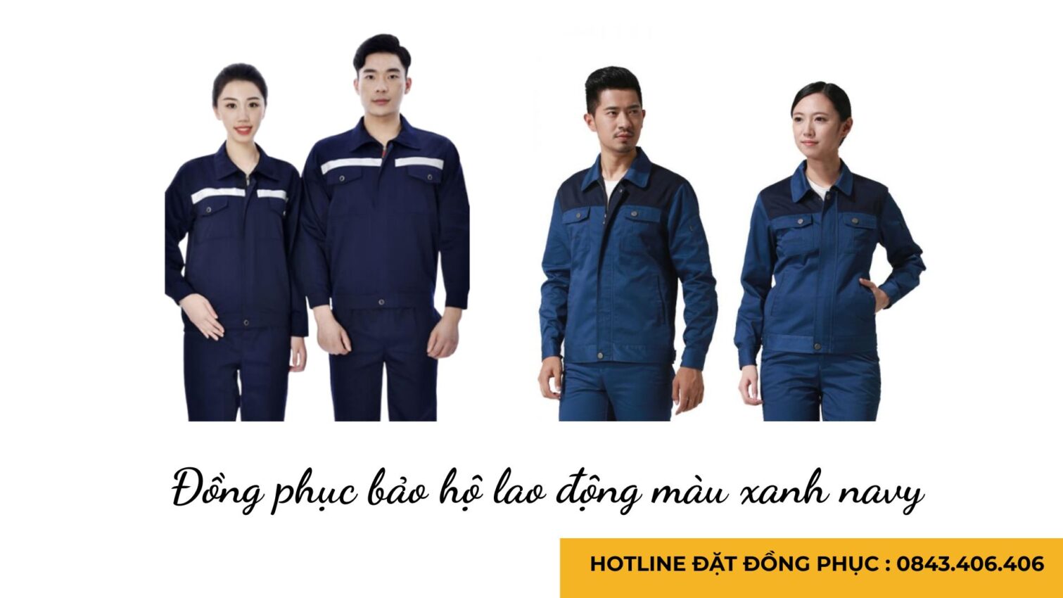 Đồng phục bảo hộ lao động màu xanh navy