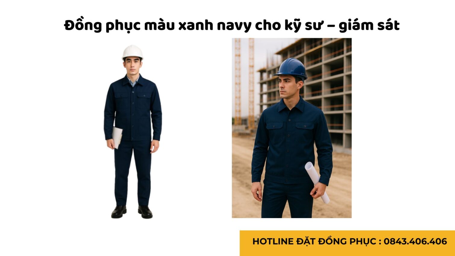 Đồng phục bảo hộ lao động màu xanh navy