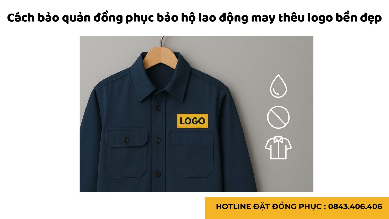 Đồng phục bảo hộ lao động may thêu logo