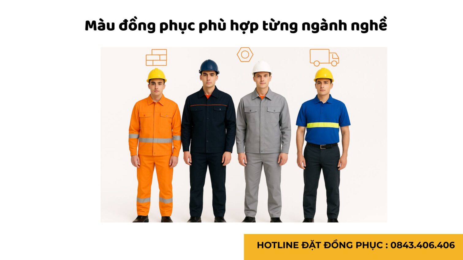 Đồng phục bảo hộ lao động phối màu nổi bật