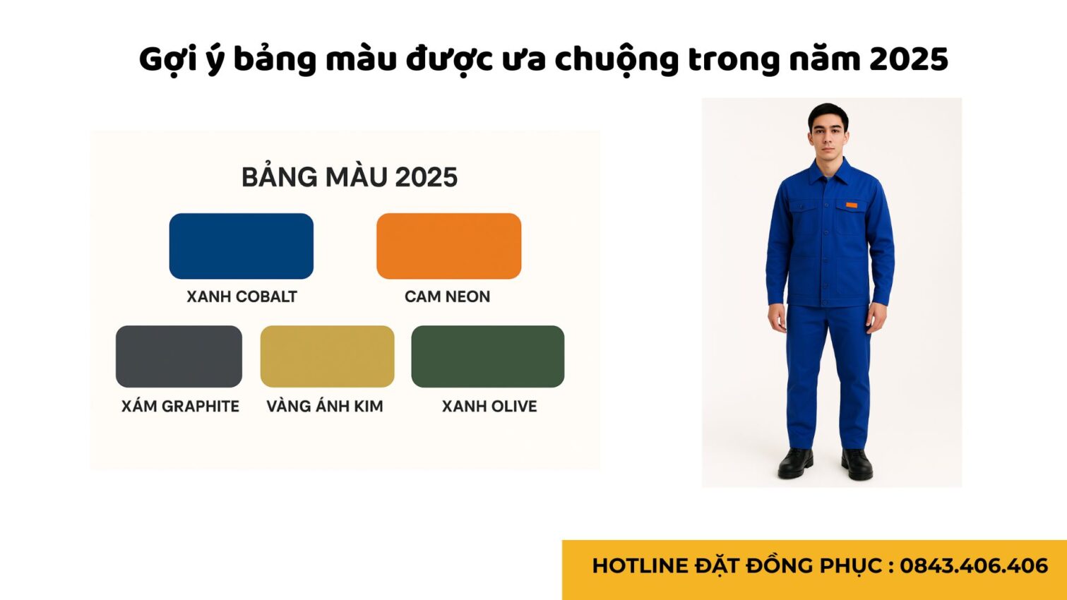 Đồng phục bảo hộ lao động phối màu nổi bật