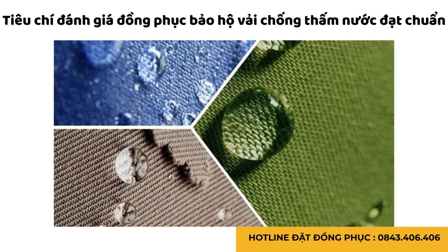 Đồng phục bảo hộ lao động vải chống thấm nước