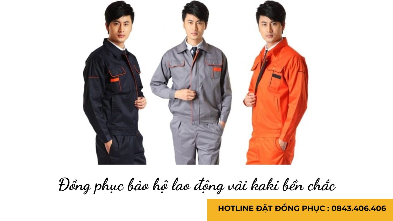 Đồng phục bảo hộ lao động vải kaki bền chắc
