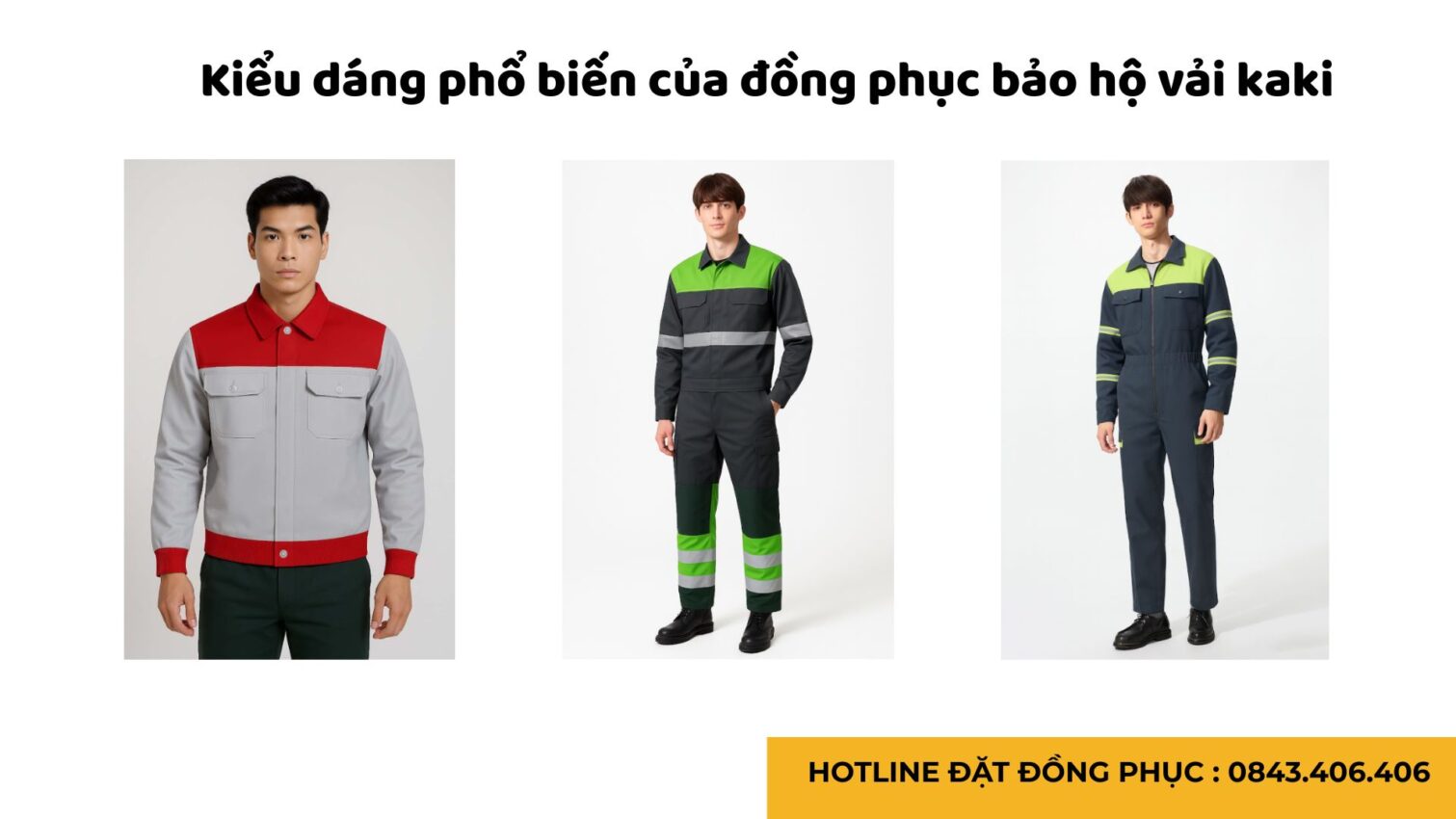Đồng phục bảo hộ lao động vải kaki bền chắc