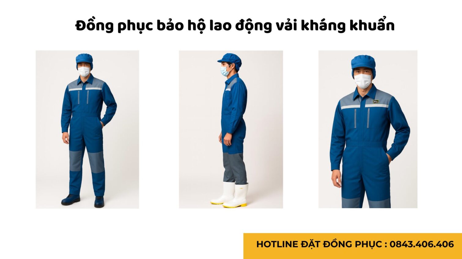 Đồng phục bảo hộ lao động vải kháng khuẩn