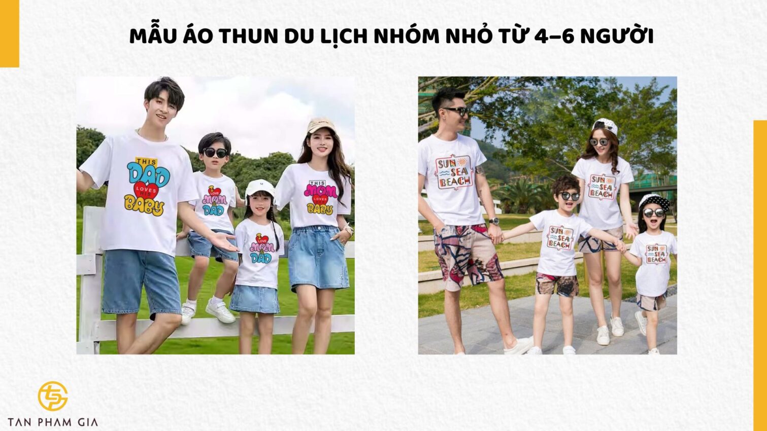 Mẫu Áo Du Lịch Nhóm Gia Đình