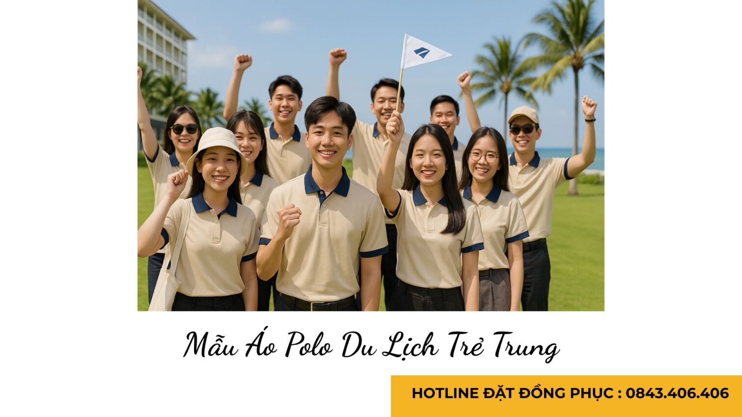 Mẫu Áo Polo Du Lịch Trẻ Trung