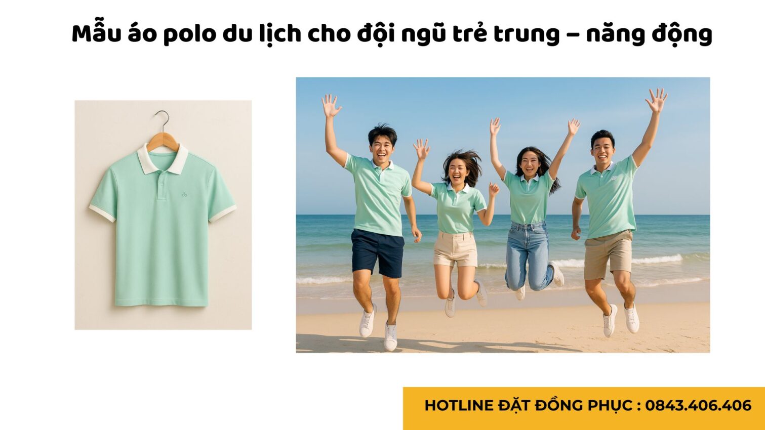 Mẫu Áo Polo Du Lịch Trẻ Trung