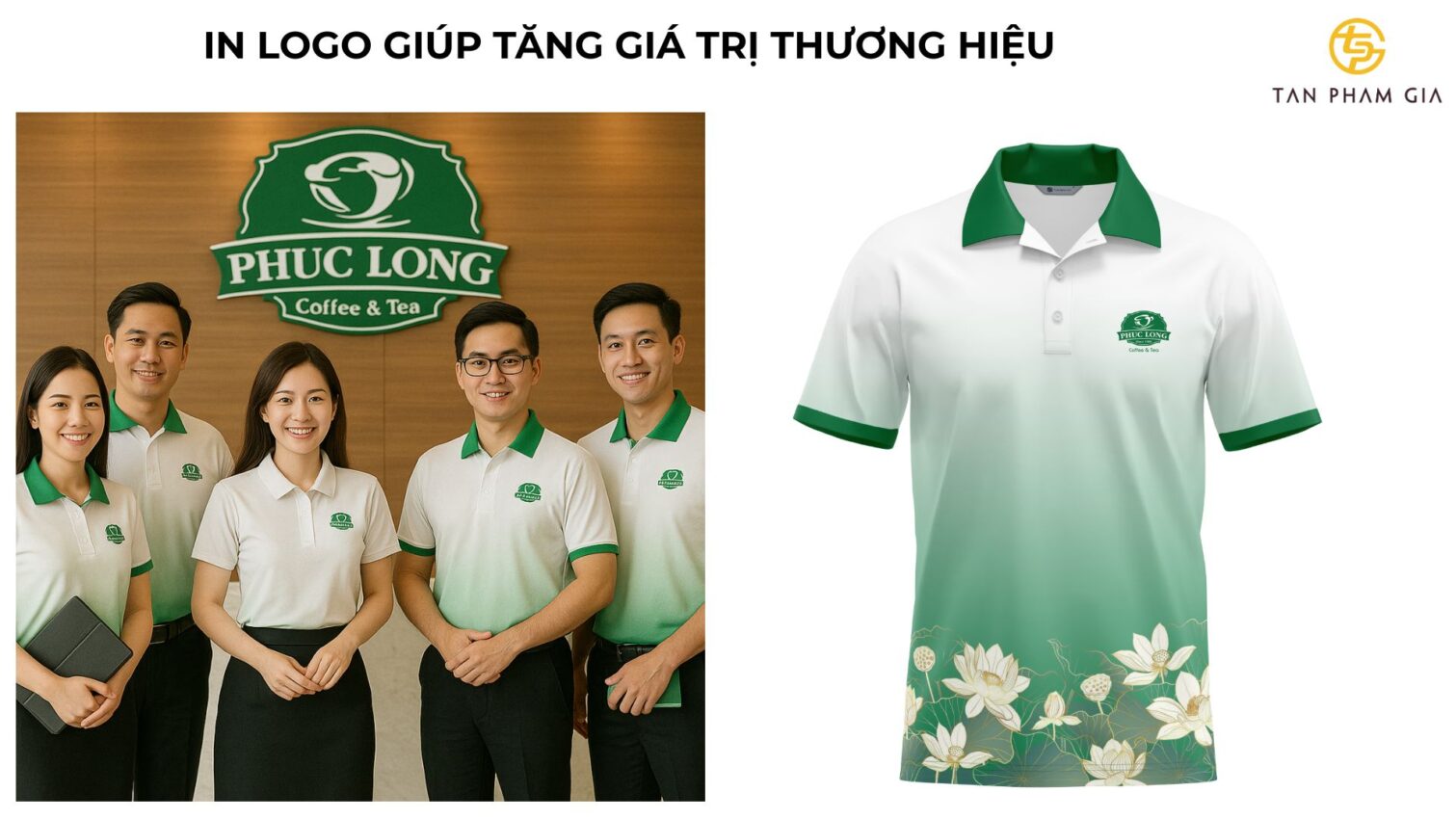 Đồng phục công sở in logo công ty