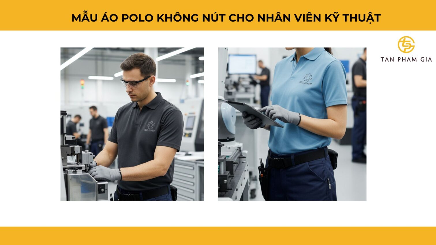 Mẫu Áo Polo Đồng Phục Không Nút