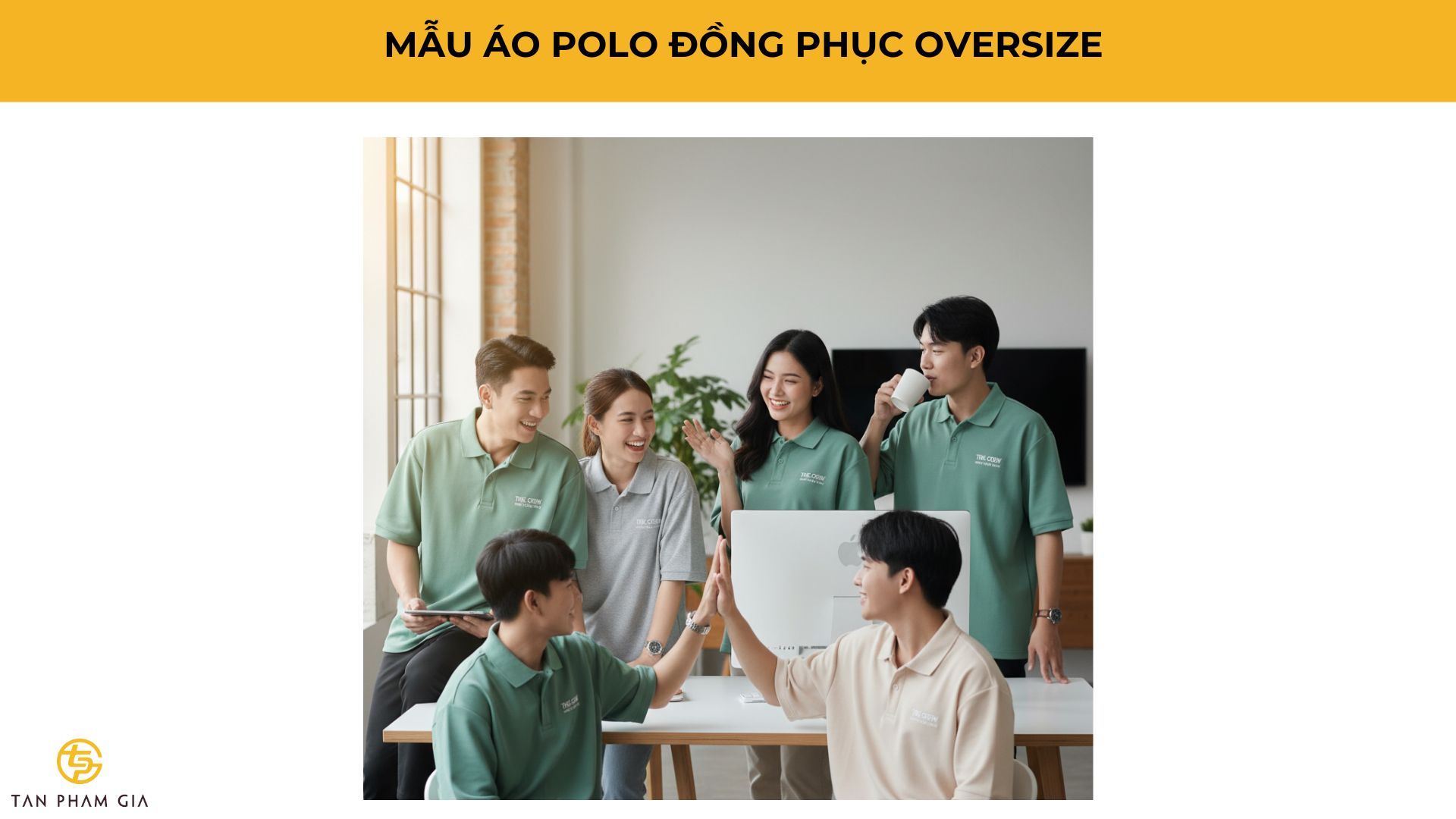 Mẫu Áo Polo Đồng Phục Oversize