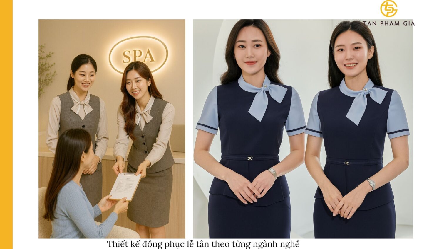 Đồng phục công sở cho nhân viên lễ tân