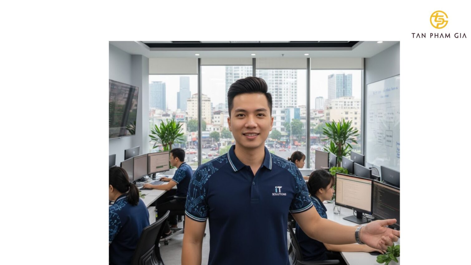 Mẫu Áo Polo Đồng Phục IT