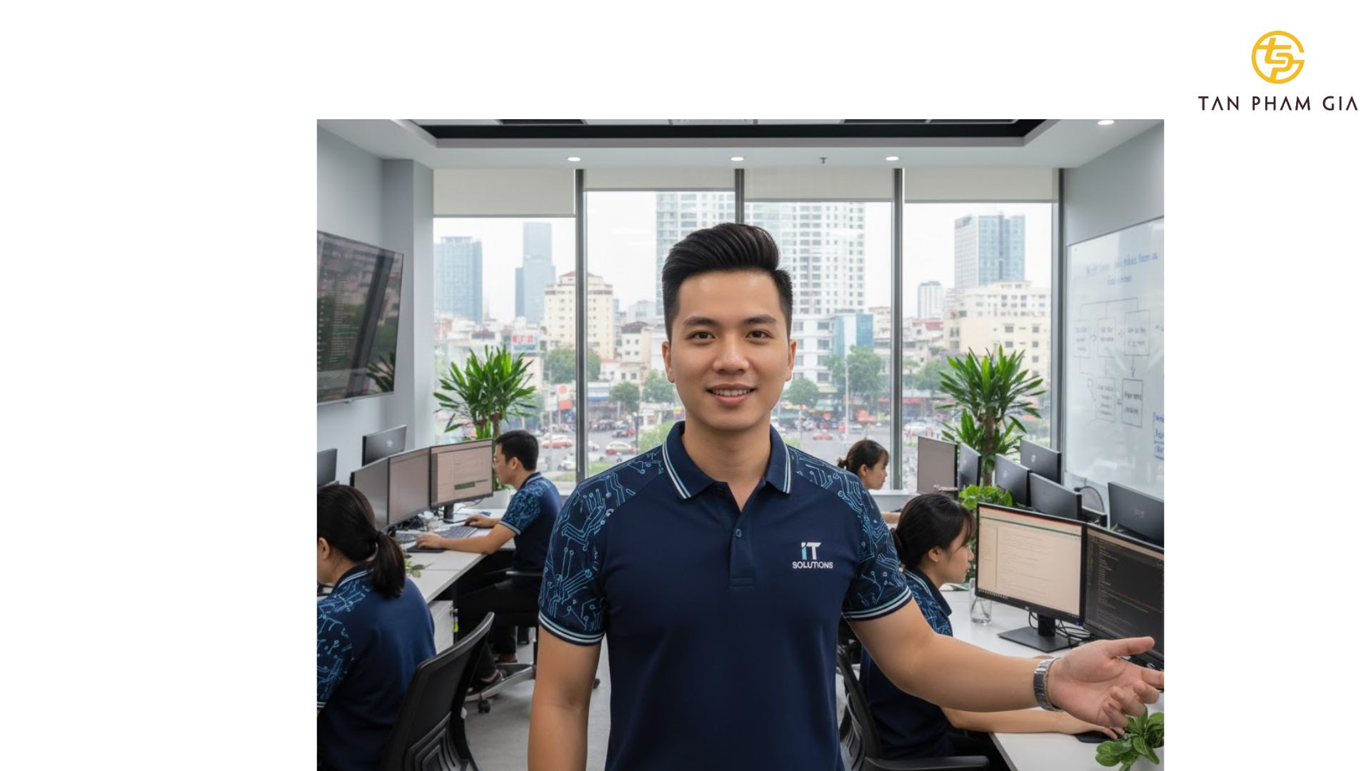 Mẫu Áo Polo Đồng Phục IT