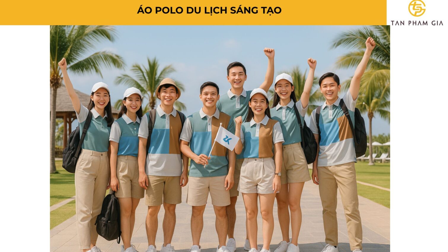 Áo Polo Du Lịch Sáng Tạo