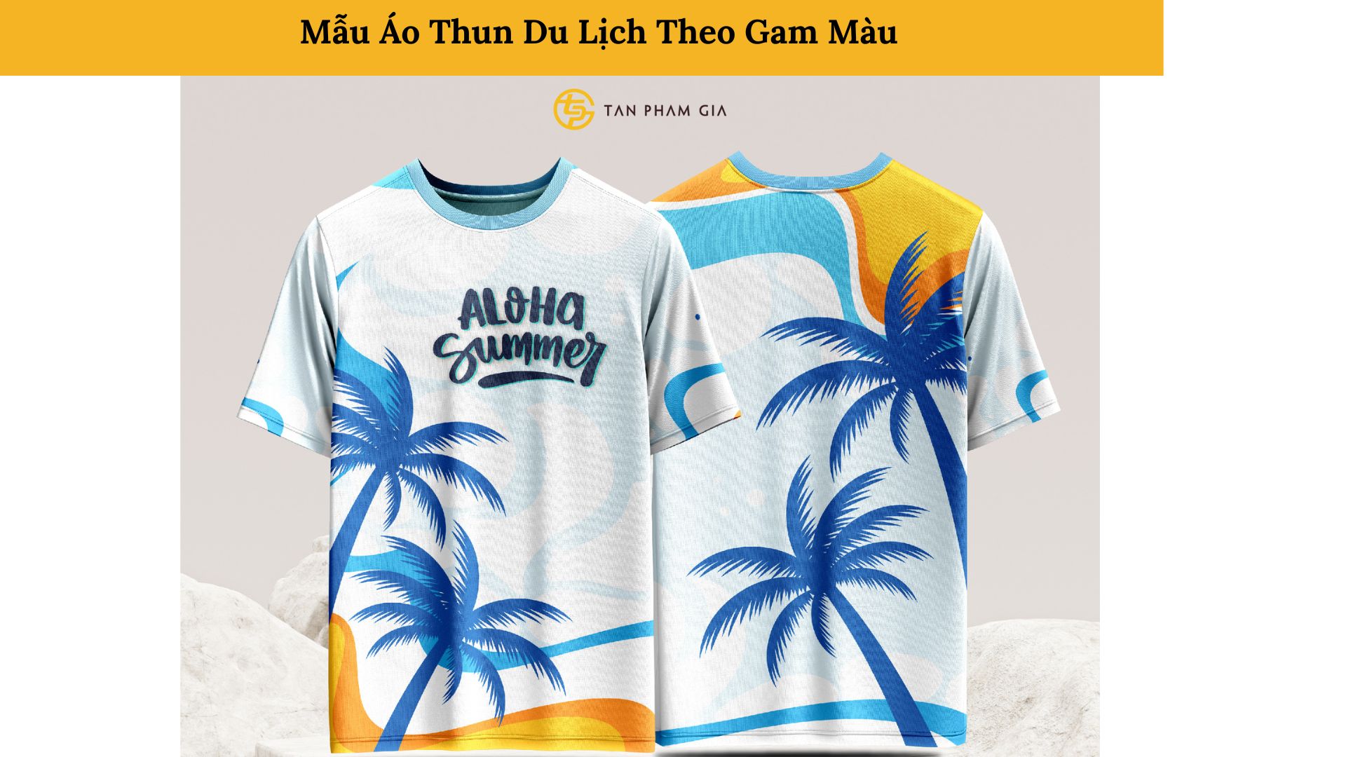 Mẫu Áo Thun Du Lịch Theo Gam Màu
