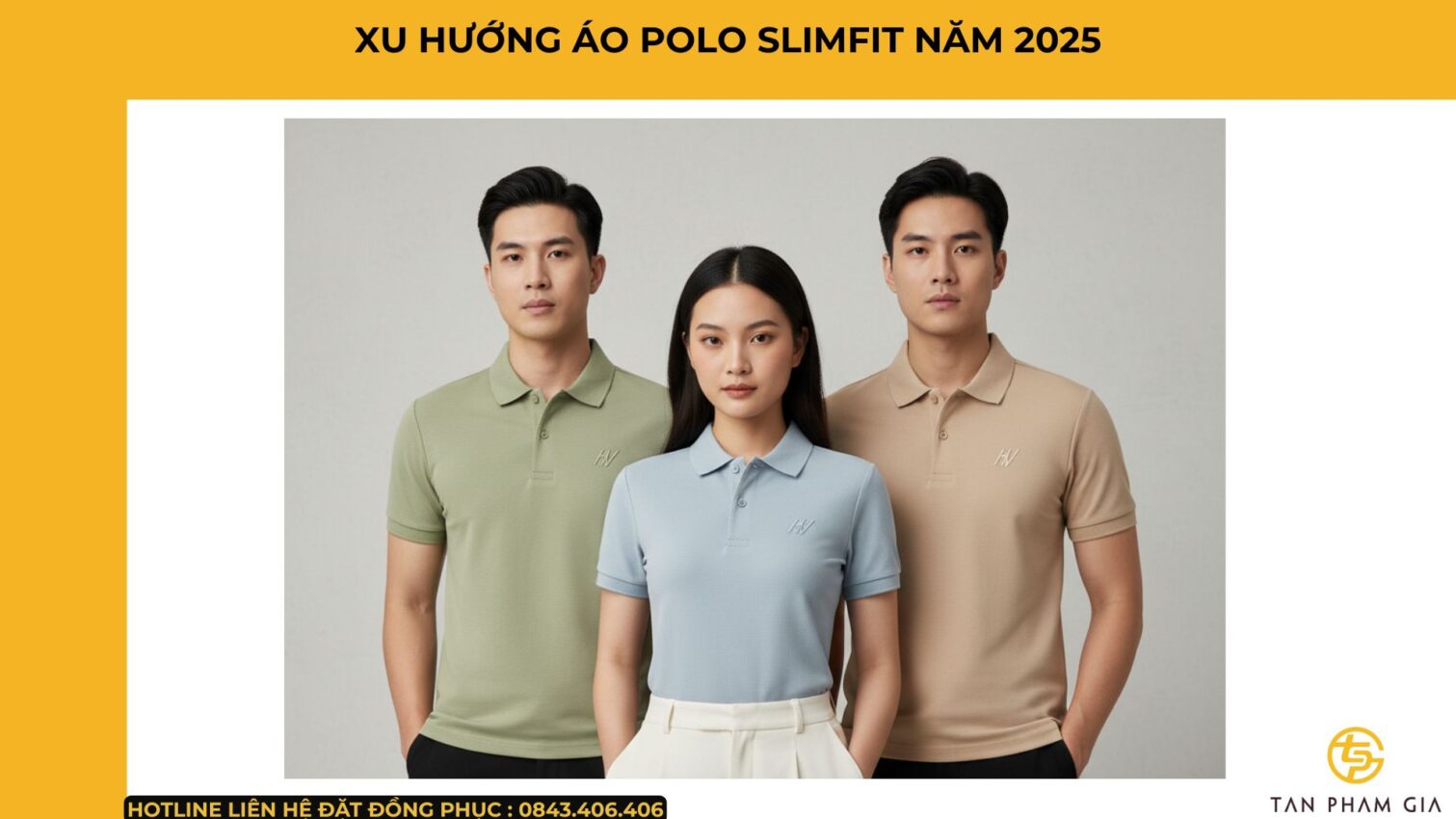 Mẫu Áo Polo Đồng Phục Dáng Slimfit